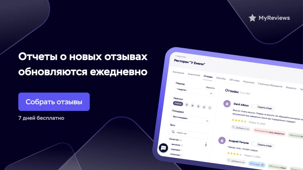 отзывы с яндекса на сайт